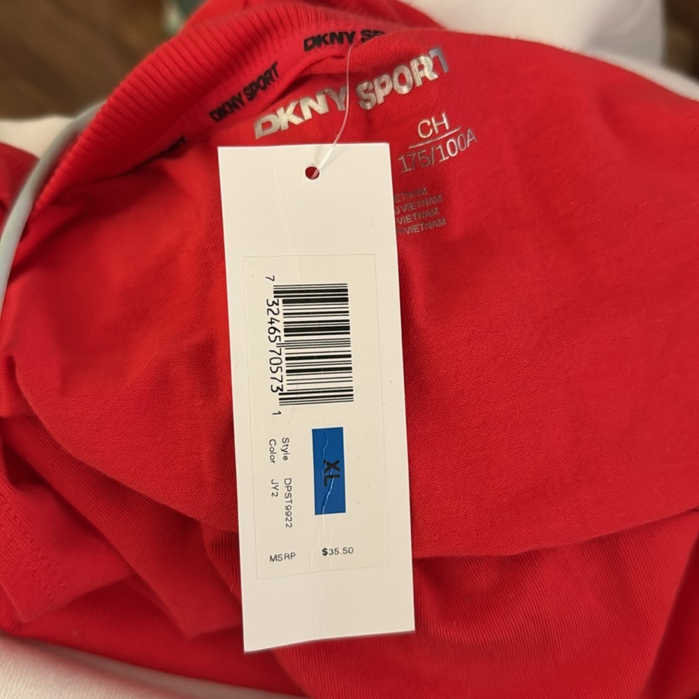 DKNY SPORT Red Tank Top NWT SZ XL - Picture 8 of 9